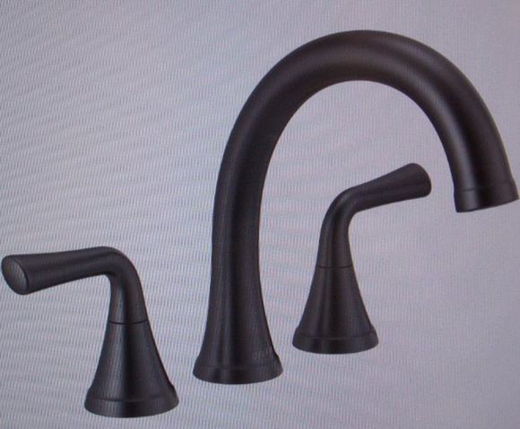 Delta T2733-BL Kayra Roman Tub Filler Trim - Matte Black
