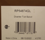 Brizo RP54874GL Quiessence Diverter Tub Spout , Luxe Gold