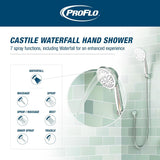 PROFLO PFHS225 Castile 1.75 GPM Multi Function Hand Shower Head , Matte Black