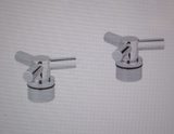 Grohe 18033000 Trio Roman Tub Filler Handles (2 Pack) in Chrome