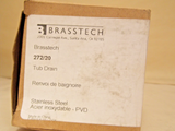 Brasstech Tub 272/20 Drain - Stainless Steel