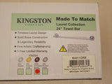 Kingston Brass Laurel Bathroom Matching Set 24" Towel-Bar & Ring & Paper Holder
