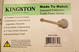 Kingston Brass BA8218BB Concord Toilet Paper Holder, Brushed Brass