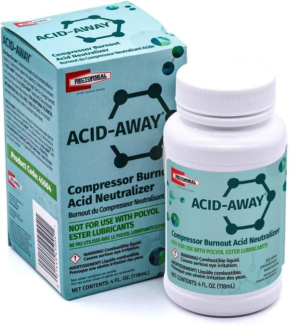 Rectorseal 45004 Acid-Away 4 oz Compressor Burnout Acid Neutralizer