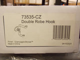 Delta 73535 Saylor Double Robe Hook , Champagne Bronze