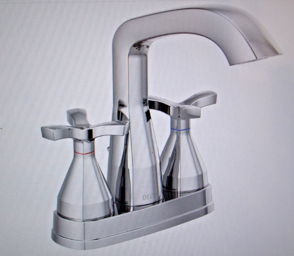 Delta 257766-MPU-DST Stryke Centerset Bathroom Faucet - Chrome