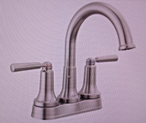 Delta 2535-MPU-DST Saylor Centerset Bathroom Faucet With  Drain -  Stainless