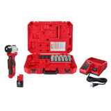 Milwaukee 2435CU-21S M12 Cable Stripper Kit with 17 Cu THHN/XHHW Bushings