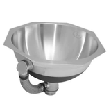 Just Manufacturing Undermount ADA Lavatory Sink with Over Flow , Stainless Steel