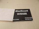 KWIKSET 236 Builders Keying Kit