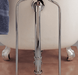 Strom Living P0324N Tub Supply Set with Double Offset Tubing , Polished Nickel