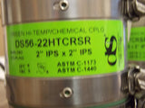 DS DS56-22HTCRSR Chemical Resistant & Hi-Temp Flexible Green Couplings 2"x2"