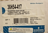White Rodgers 36H54-417 Lennox 16Y31 Natural Gas Valve 105601-01