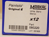 Markal Paintstik “B” White (Box of 12)