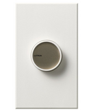 Lutron C-600-WH Centurion 600 Watt Incandescent Rotary Dimmer-Push Switch