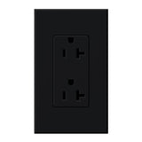 Lutron NTR-20-BL Nova Duplex 20A Receptacle 125V/20A - Black