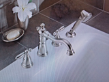 Delta H616SS Victorian 7" Handle Set For Roman Tub Faucet , Brilliance Stainless