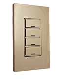 Leviton RDGSW-4DG GreenMAX 4 Buttons Digital Switch Decora , Gray