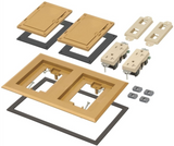 Arlington FLBC8520MB 2 Gang Frame Kit with Flip Lid Cover and 2 20A Receptacles