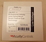 Acuity Controls CM-PDT-11 Occupancy Sensor 28 ft Coverage 360°- Ceiling Mounting