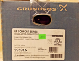 Grundfos UP15-10SU7P/TLC Comfort Series Circulator Pump 595916 3/4" NPT