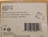 CFG 45312 4-Port Shower Pressure Balancing Rough In Valve 1/2 in. MPT