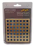 Mountain Plumbing MT607CHBRZ 4" Square Shower Grid , Champagne Bronze Finish
