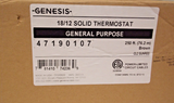 Genesis 47190107 18/12 Solid General Purpose Thermostat Cable 250' Reel , Brown