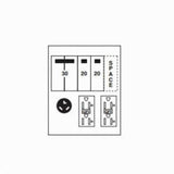 Midwest U666C010 Unmetered Power Outlet Panel 120/240V 70A 1Ph 14 to 8 AWG