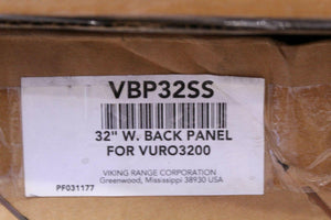 Discount clearance closeout open box and discontinued Viking Back Panel | 32" Viking VBP32SS Stainless Steel Back Panel