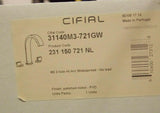 Discount clearance closeout open box and discontinued CIFIAL Faucets , Shower , Plumbing Fixtures and Parts | cifial 231.150.721 M3 3 Hole Hi-Arc Widespread w/clic clac drain Polished Nickel