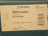 Cifial 221.614.620 Ajuste de válvula termostática Techno con control de volumen de níquel satinado