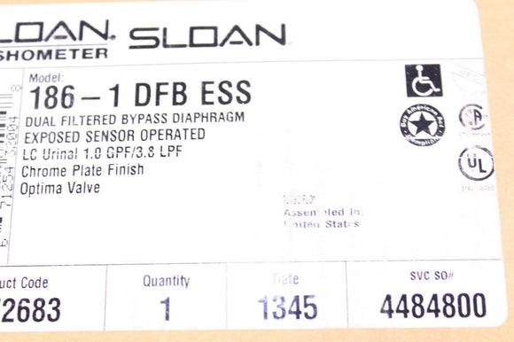 SLOAN Royal 186-1 DFB ESS Válvula de descarga automática ( 3772683 )