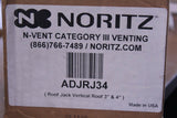 Noritz ADJRJ34 Roof Jack Vertical Roof 3" and 4" vent pipe