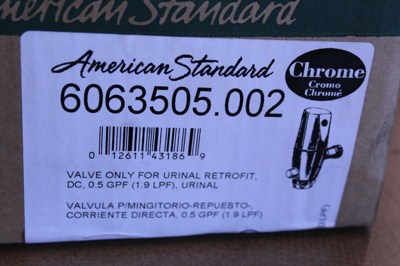 American Standard 6063505.002 Rénovation de la vanne de chasse urinaire montée sur le dessus