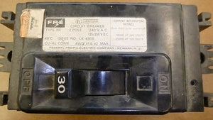 NE221030 Federal Pacific FPE Type NE Circuit Breaker 2 Pole 30 Amp 240V