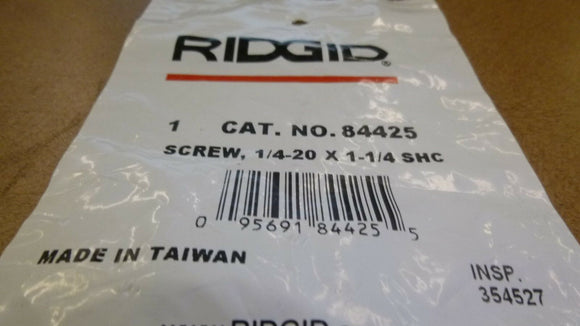 Ridgid 84425 Screw 1/4-20 x 1-1/4 Shc