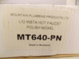 Mountain Plumbing MT640-PN Single Tilt Lever Contemporary Hot Water Dispenser