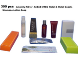 Discount clearance closeout open box and discontinued Rental HQ Guest Amenities | Hotel B&B Individually Wrapped amenities soap shampoo lotion conditioner 390 pcs