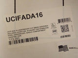 Juste UCIFADA16 avec évier de dépassement de bol à débordement simple, en acier inoxydable