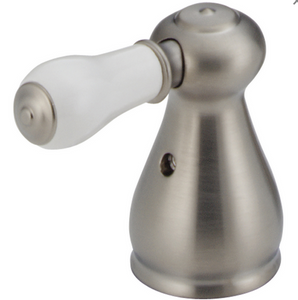 Delta 2-Handle H277SS for Model 33-LH Kitchen & Lav Faucet ,Stainless/Porcelain