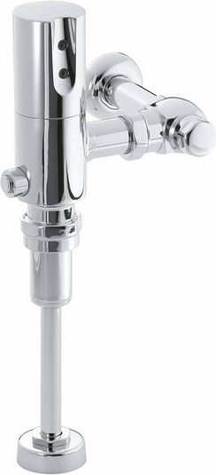 KOHLER Urinal Tripoint Touchless Flushometer K-10949-SV-CP  DC 0.125 GPF , Chrom