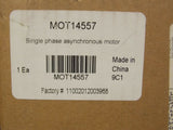 MOT14557 Motor de ventilador, 1/5HP, 230V, 50/60Hz, 1ph 145 mm H 244 mm condensador 6