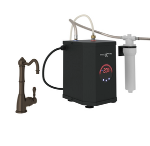 Rohl Hot Water Dispenser GKIT1445LMTCB-2 Acqui Tank And Filter Kit, Tuscan Brass
