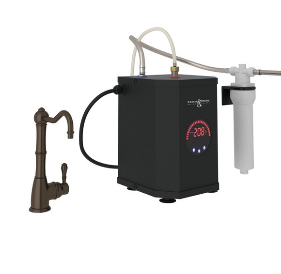 Rohl Dispensador de agua caliente GKIT1445LMTCB-2 Tanque de adquisición y kit de filtro, latón toscano