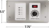 Controlador analógico de Infratech 1 Zone con temporizador digital, parte No. 30-4045