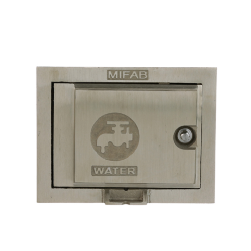 Mifab HY-1500-1 Hydrant Wall Box in Nickel Brass