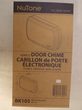 Nutone Wired Door Chime Bk105 2 notas para la puerta delantera 1 nota para la puerta trasera, blanca