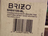 Brizo SH84100-BL HydraCoice H2okinetic calmante cabezal de pulverización, negro mate