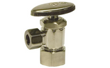 Discount clearance closeout open box and discontinued PROFLO | Proflo PF203BN 5/8 x 3/8 in. Angle Supply Stop Valve in Brushed Nickel